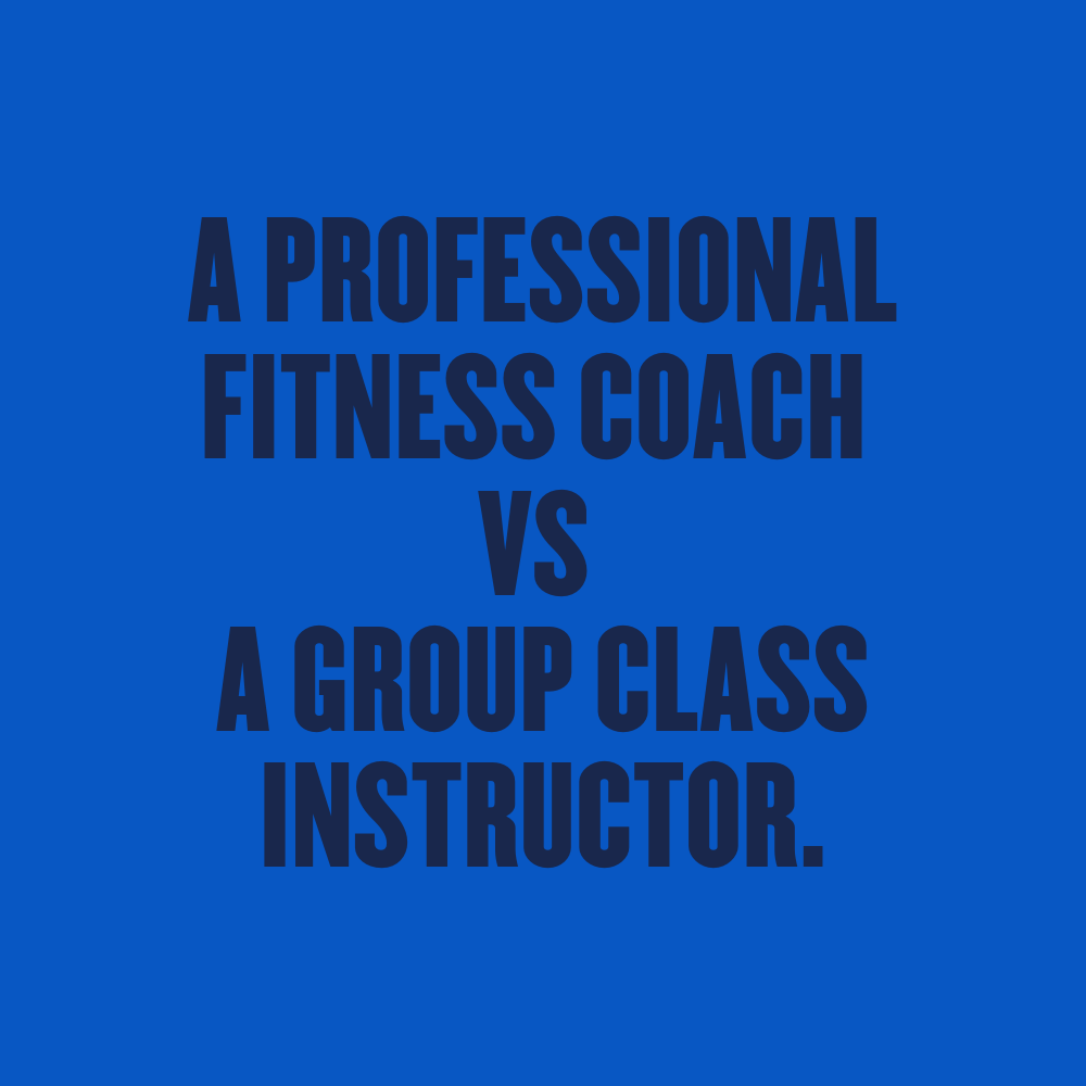 A Professional Fitness vs A Group Class Instructor